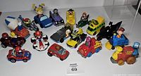 Group view of all character vehicles