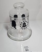 front view showing Liberty Bell 1776-1976 emblem and James Madison silhouette