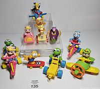 All eleven McDonald’s premium toys group shot front view