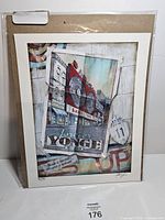 Front view of matted, sealed Rob Croxford giclée print