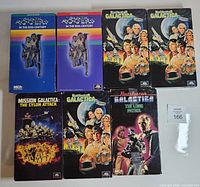 Group shot of all VHS tapes laid out on table