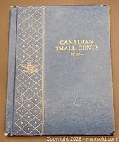 Front cover of blue Canadian Small Cents album