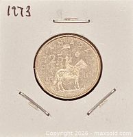 Reverse side showing mounted officer design