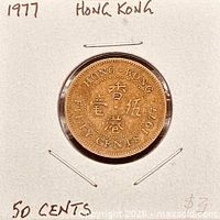 Full view of coin reverse showing denomination and year