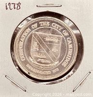 Obverse showing city coat of arms