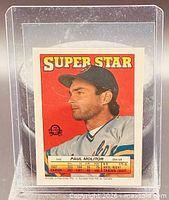 Front of 1988 O-Pee-Chee Paul Molitor Super Star Sticker card in sleeve
