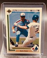 Front of Spike Owen card in protective sleeve