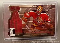 Front of John Vanbiesbrouck Playoff Highlights card in sleeve