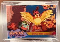 Front of card showing artwork and title Better Than Ever in protective case