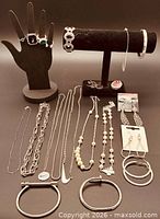 Full lot overview showing all jewelry pieces