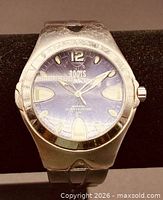 Front view of Roots Epic R408 watch showing dial and case