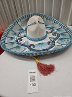 Full view of sombrero front and top