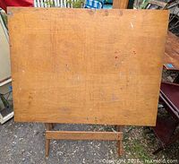 front view of drafting table showing full top surface