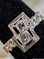 front view showing double-square face design