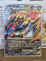 Front of card in sleeve showing artwork, HP, attack text
