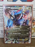 Front of Salamence EX promo card in sleeve