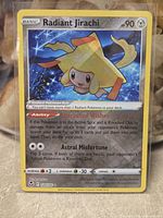 Front view of Radiant Jirachi card