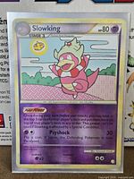 Front of Slowking reverse holo card showing details