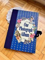 Front cover showing title, graphics, cloth spine, ribbon