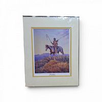 Front view of matted limited edition print in plastic sleeve