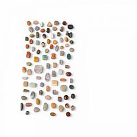 Full layout of all gemstone beads