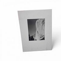 Front view of matted photograph showing image of El Capitan