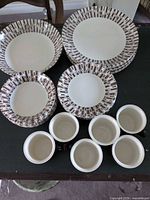 All pieces arranged to show pattern and quantity