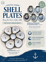Marketing graphic showing both plate styles and count