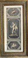 Full view of framed Grecian panel print