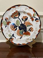Front view of Wedgwood Water Nymph charger on stand