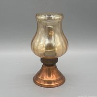 Full view of assembled hurricane lamp