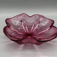 top view showing overall ruffled form and color