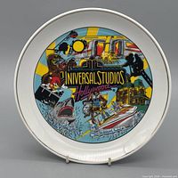 Front view of Universal Studios decorative plate