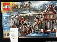 Front of box showing LEGO branding, set name, number, age range, piece count