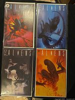 Four Aliens comic issues 1-4 in bags with boards