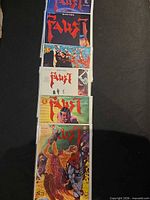 Stack of six Faust comics bagged & boarded