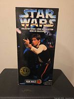 Front of Star Wars Collector Series Han Solo box