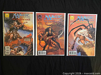 Front view of three bagged Magic: The Gathering The Shadow Mage comics
