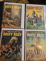 Front covers of the four Rusty Riley Dell Comics
