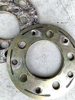 Stacked view clearly showing three spacers and surface conditions