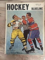 Front cover of March 1959 Hockey Blueline magazine