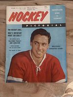 Front cover showing title, date, price and Jean Béliveau photo