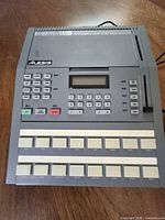 Top view of Alesis HR-16 front panel, keys and pads visible