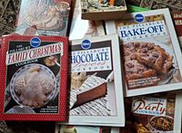 Group shot showing several Pillsbury cookbooks