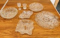 group view showing all six glass pieces