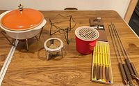 All items displayed on table