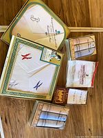 All six unopened handkerchief packages displayed