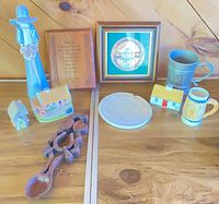 Group shot of all items on table