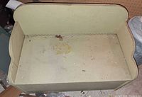 Top view inside empty toy chest bench