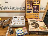 Lot overview showing all items on tabletop